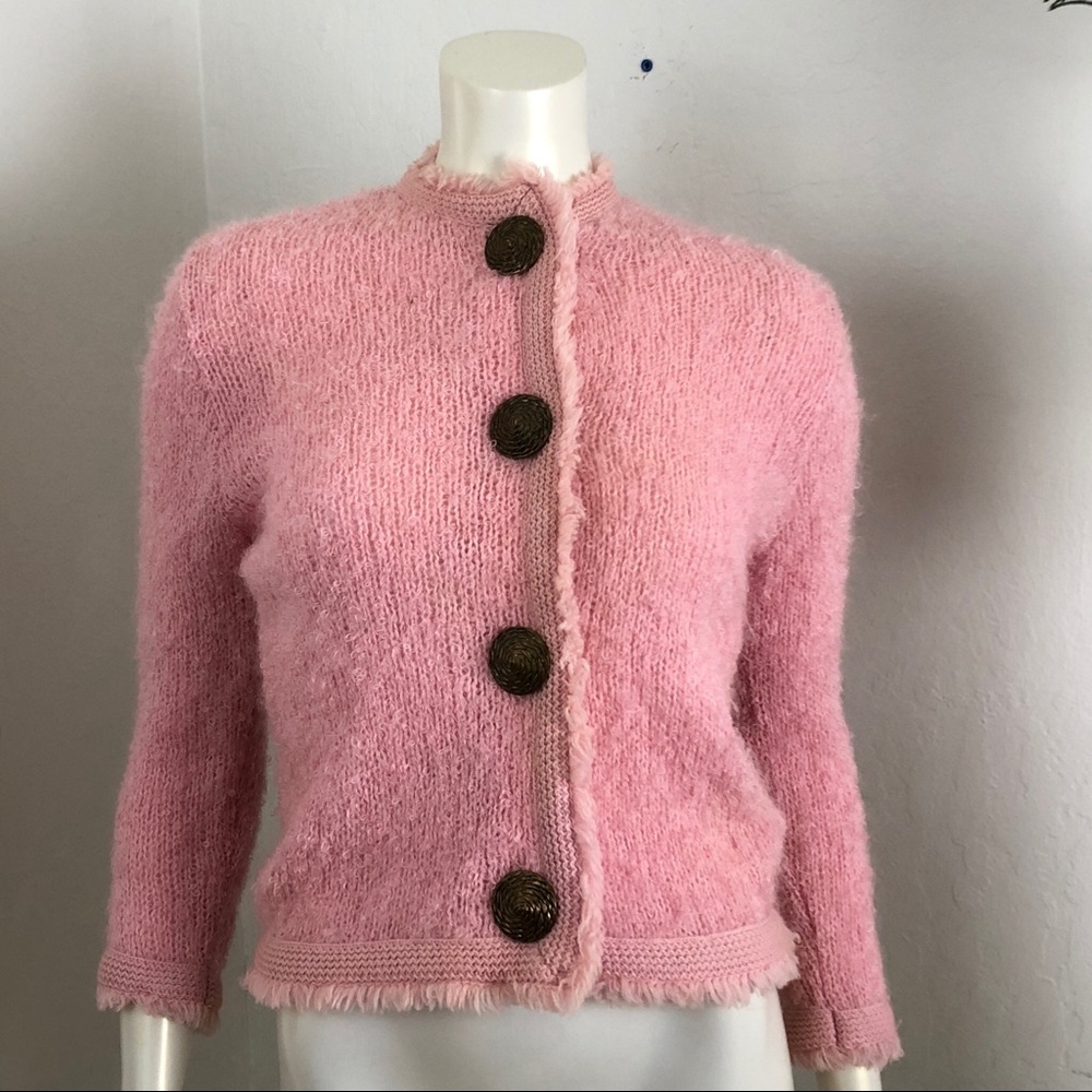 SOLD // “Rosanna” Fuzzy Loop Knit Sweater
